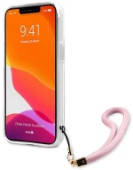 Guess GUHCP13MKCABPI iPhone 13 6.1 pink / pink hardcase Camo Strap Collection