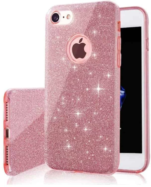 Glitter 3in1 case for Samsung A03S pink