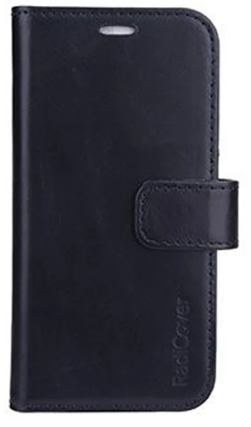 RadiCover - Radiationprotected Mobilewallet Leather iPhone - iPhone 13 Mini Exclusive 2in1 Black / Electronics