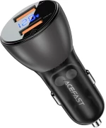 Acefast car charger 45W 2x USB, QC3.0, AFC, FCP, SCP black (B7 black)