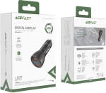 Acefast car charger 45W 2x USB, QC3.0, AFC, FCP, SCP black (B7 black)