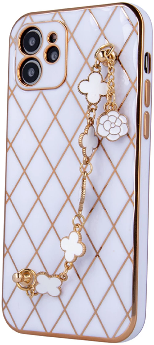 Glamour case for iPhone 12 / 12 Pro 6,1" white