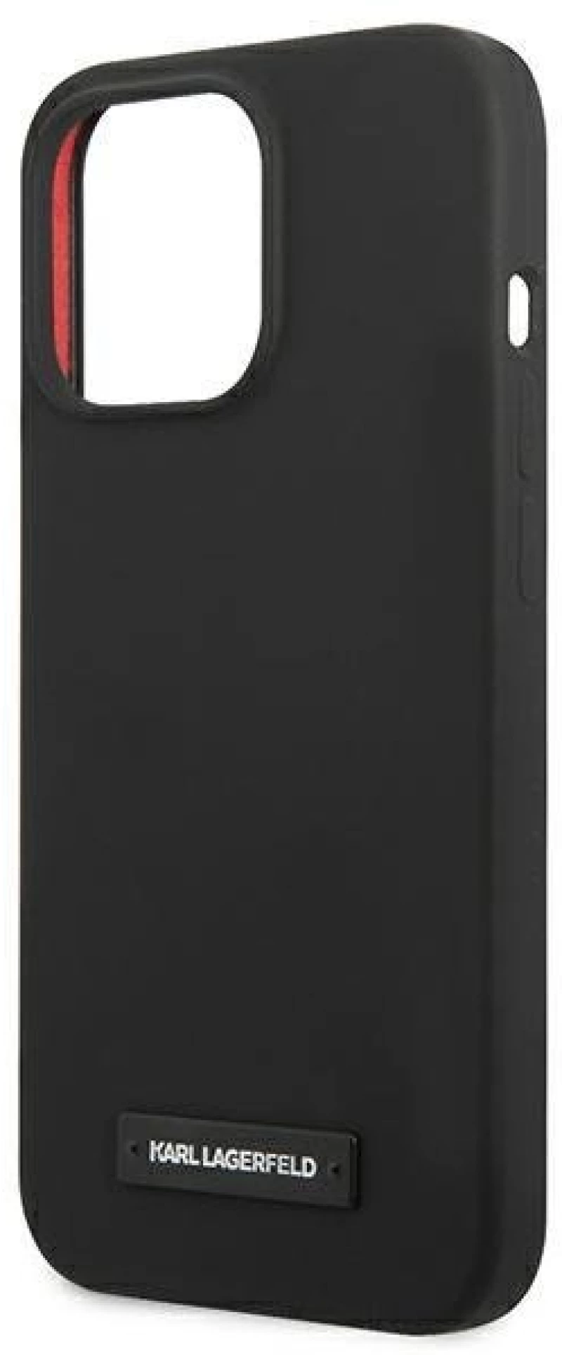 Karl Lagerfeld KLHCP13LSLMP1K iPhone 13 Pro / 13 6.1 "hardcase black / black Silicone Plaque