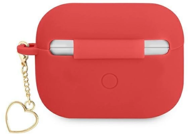 Guess GUAPLSCHSR AirPods Pro cover red / red Silicone Charm Heart Collection