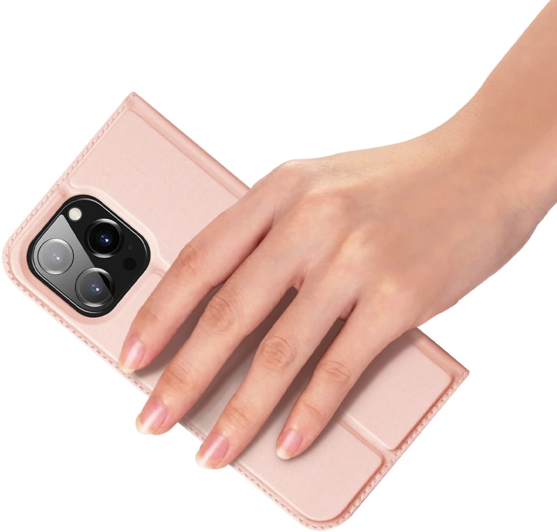Dux Ducis Skin Pro holster cover flip cover for iPhone 14 Pro pink