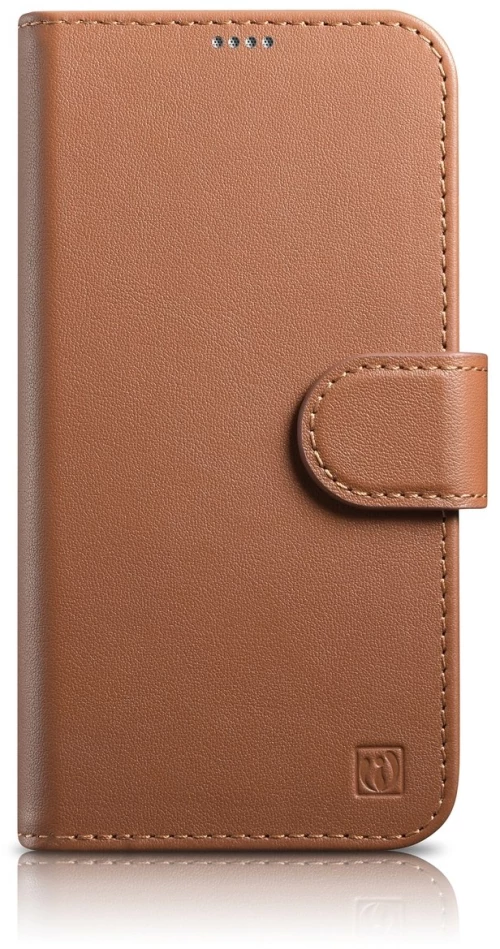 iCarer Wallet Case 2in1 Cover iPhone 14 Plus Anti-RFID Leather Flip Case Brown (WMI14220727-BN)