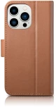 iCarer Wallet Case 2in1 Cover iPhone 14 Pro Max Leather Flip Cover Anti-RFID Brown (WMI14220728-BN)