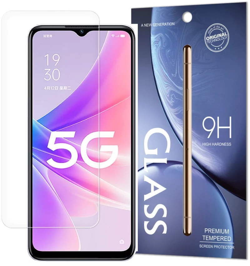 Tempered Glass Oppo A77 4G / A57 4G / A57s / A57e 9H hardness (packaging - case)