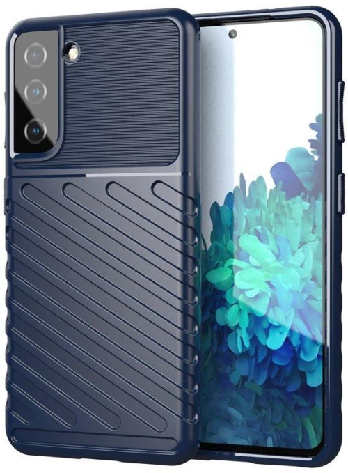 Thunder Case case for Samsung Galaxy S23 silicone armor case blue