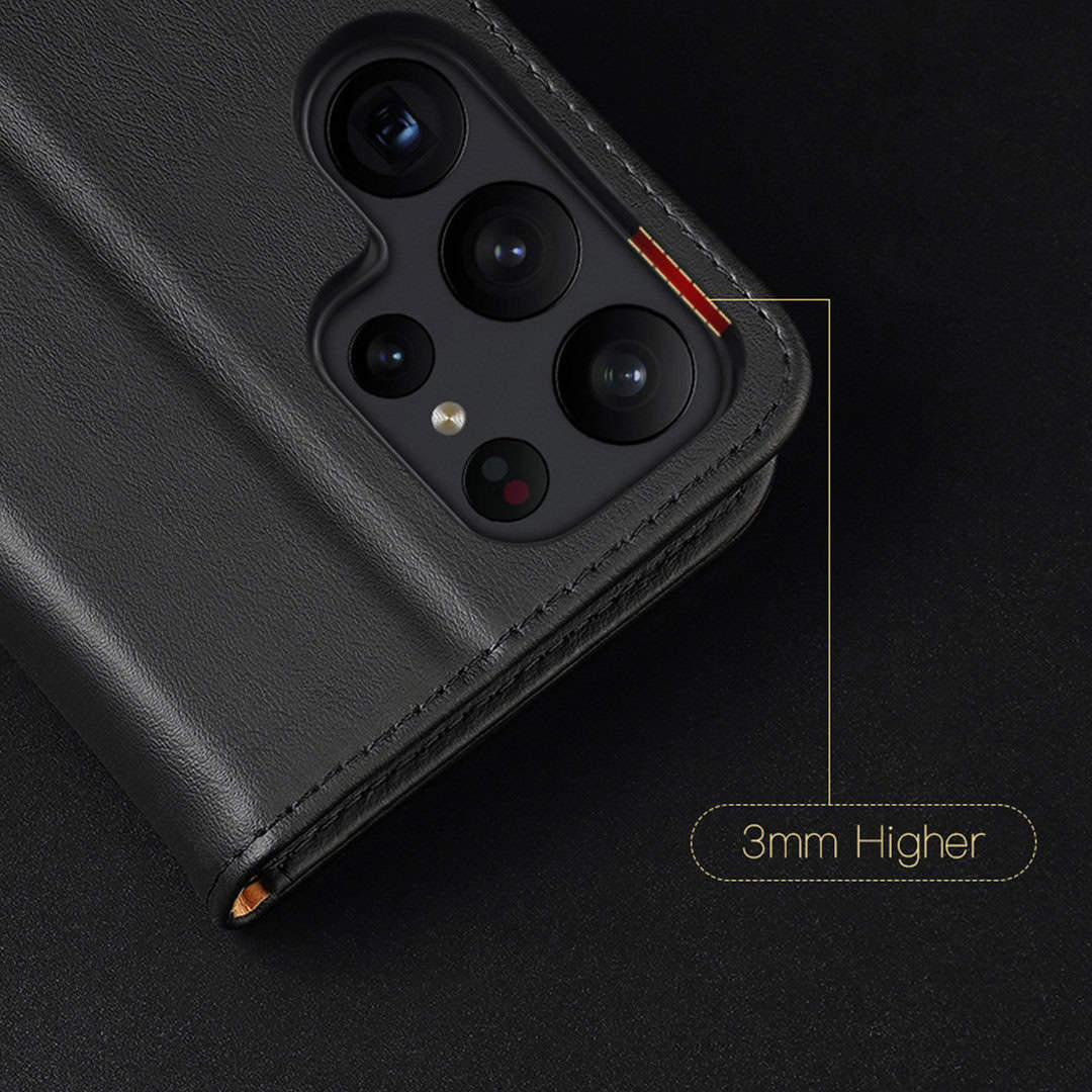 Dux Ducis Hivo case Samsung Galaxy S23+ flip case wallet stand RFID blocker black