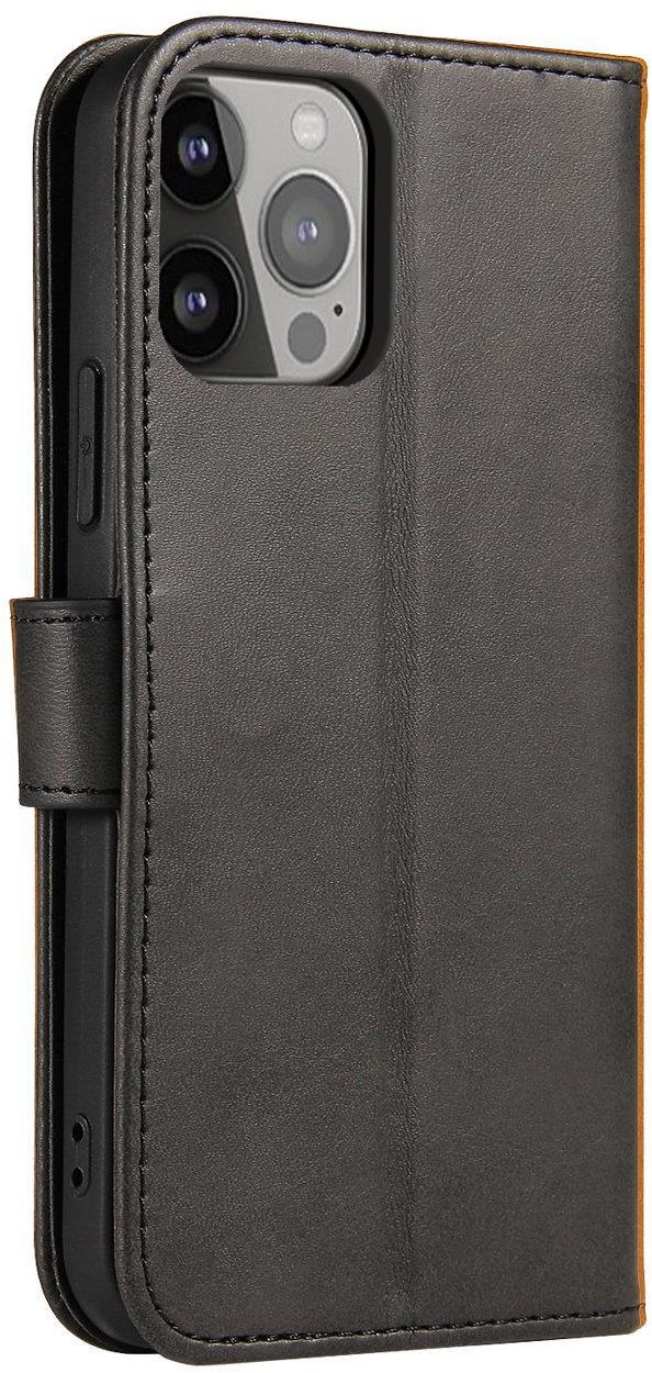 Magnet Case Cover for Xiaomi Redmi Note 12 5G / Poco X5 5G Cover with Flip Wallet Stand Black
