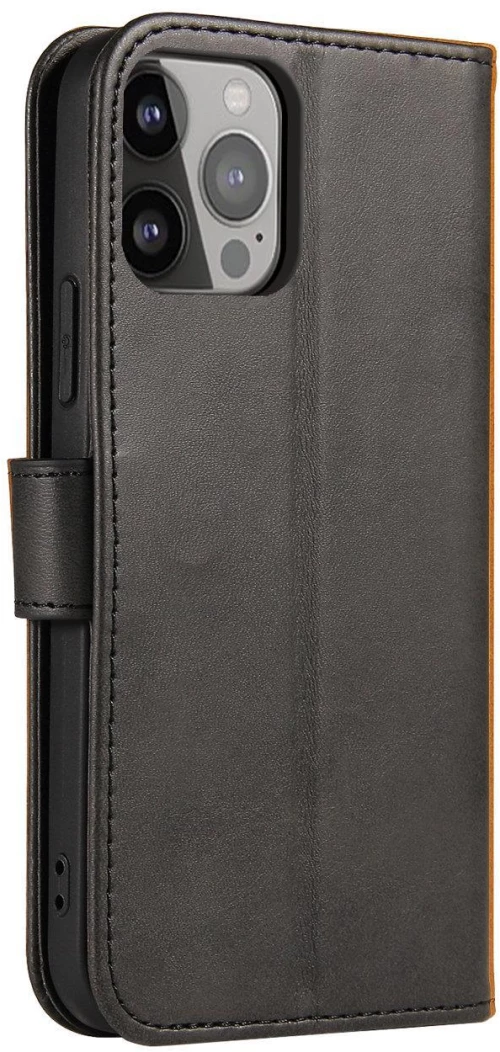 Magnet Case Cover for Xiaomi Redmi Note 12 5G / Poco X5 5G Cover with Flip Wallet Stand Black