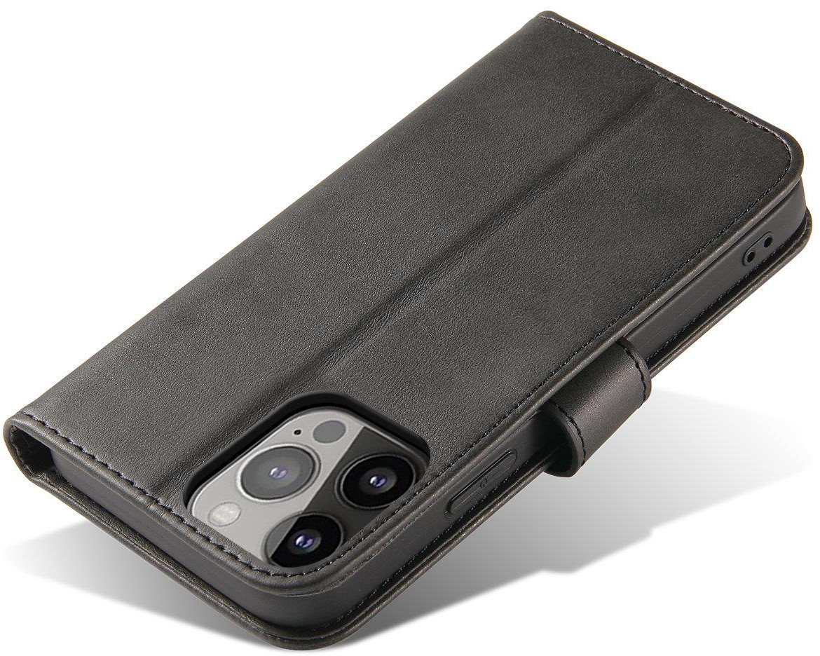 Magnet Case Cover for Xiaomi Redmi Note 12 5G / Poco X5 5G Cover with Flip Wallet Stand Black