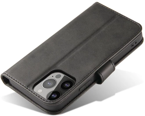 Magnet Case Cover for Xiaomi Redmi Note 12 5G / Poco X5 5G Cover with Flip Wallet Stand Black