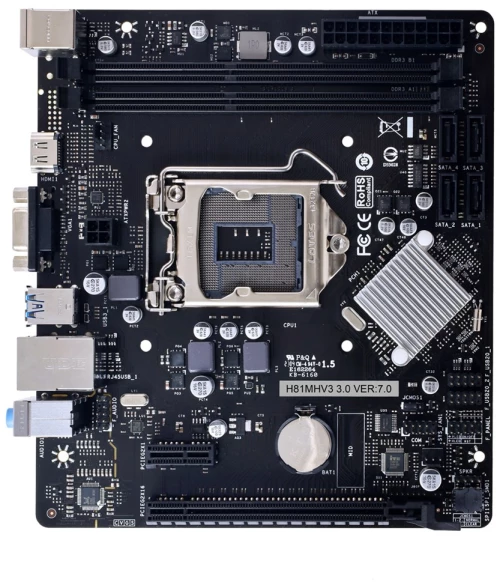 Biostar H81MHV3 3.0 H81 Intel® H81 LGA 1150 (Socket H3) micro ATX