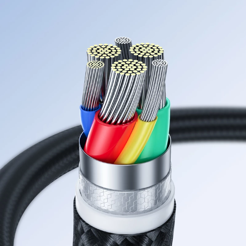 Joyroom USB - USB C 3A cable Surpass Series for fast charging and data transfer 1.2 m black (S-UC027A11)