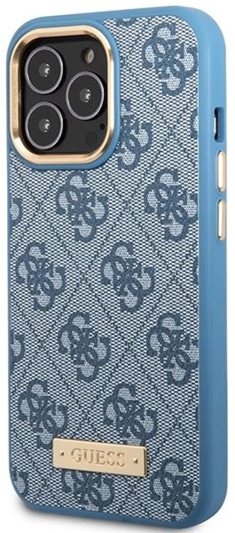 Guess GUHMP14LU4GPRB iPhone 14 Pro 6.1" blue/blue hard case 4G Logo Plate MagSafe