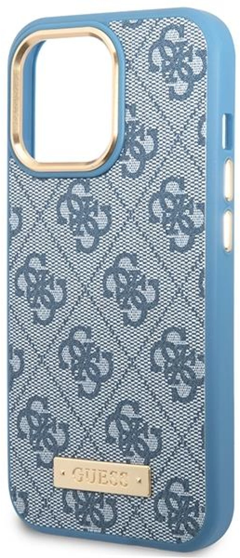Guess GUHMP14LU4GPRB iPhone 14 Pro 6.1" blue/blue hard case 4G Logo Plate MagSafe