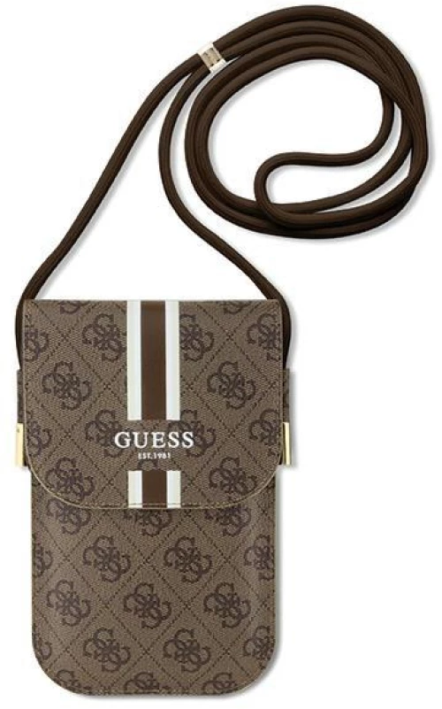 Guess GUOWBP4RPSW handbag - brown 4G Stripes