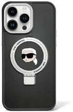 Karl Lagerfeld KLHMP15LHMRSKHK iPhone 15 Pro 6.1" black/black hardcase Ring Stand Karl Head MagSafe