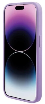 Guess Saffiano MagSafe case for iPhone 15 Pro - purple