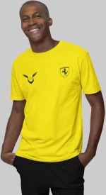 Lewis Hamilton Ferrari T-Shirt (wings) - GOLD