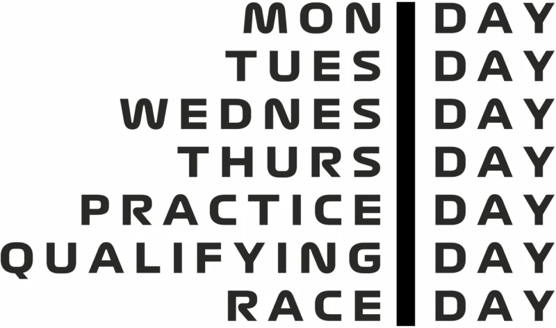 Race week φούτερ - BLACK