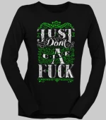 Just don’t give a F w μακρυμάνικο t-shirt - BLACK