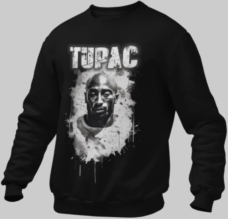 2pac παιδικό φούτερ - BLACK