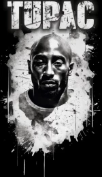 2pac παιδικό φούτερ - BLACK