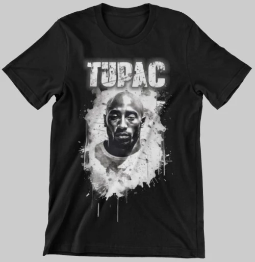 2pac kids t-shirt - BLACK
