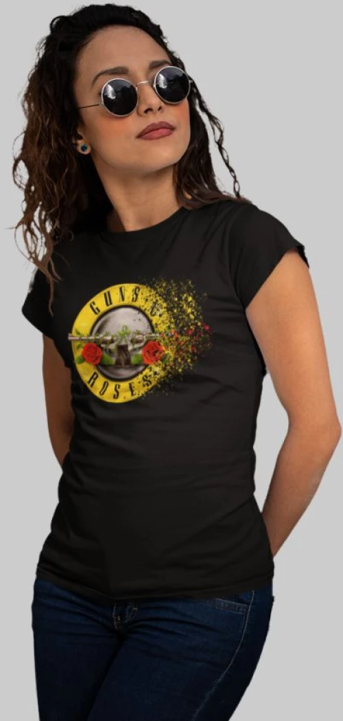Guns N' Roses w T-Shirt Destroy - BLACK