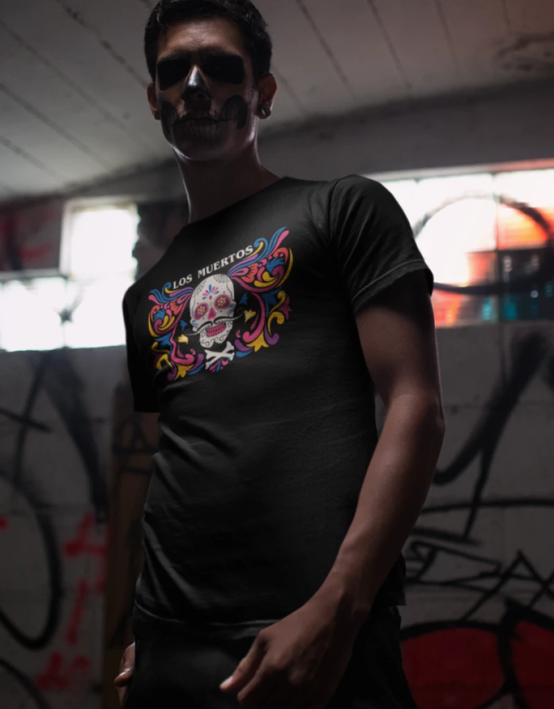 Los Muertos T-shirt - BLACK