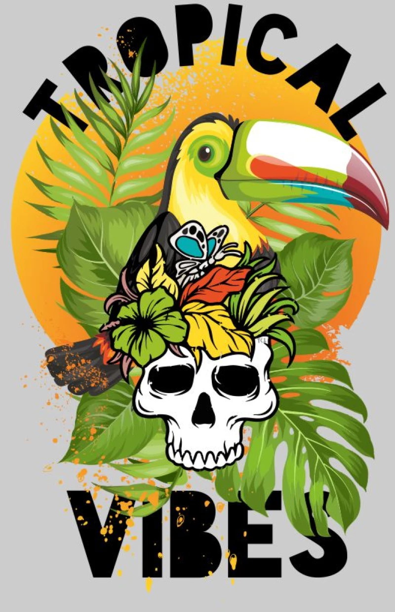 Tropical vibes t-shirt - EMERALD