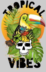 Tropical vibes t-shirt - EMERALD