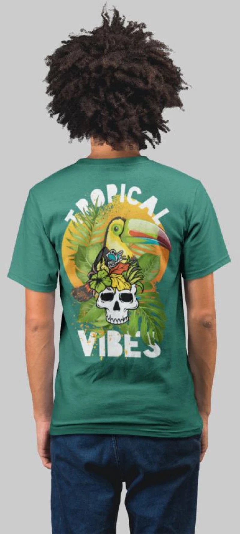 Tropical vibes t-shirt - EMERALD