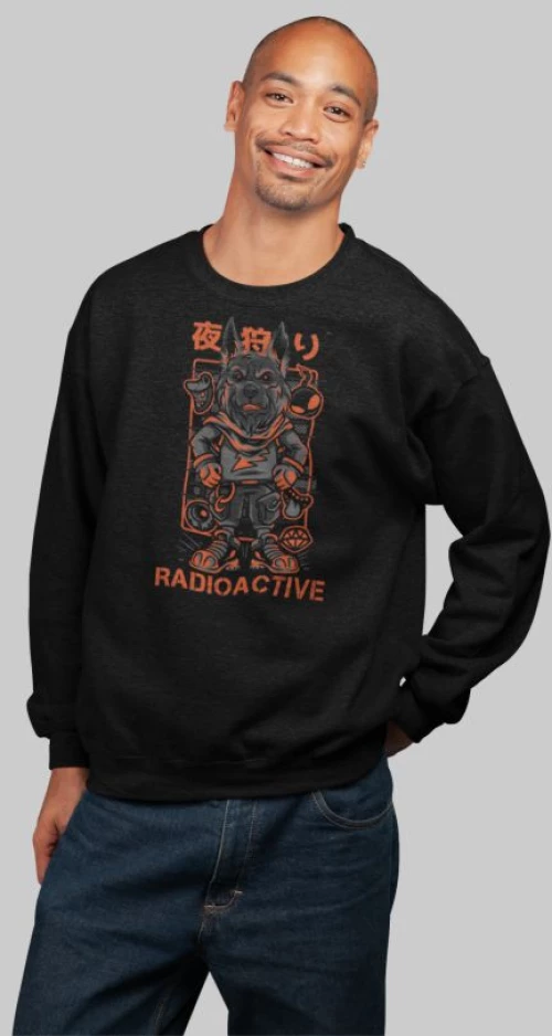 Radioactive Mutant Wolf Φουτερ - BLACK