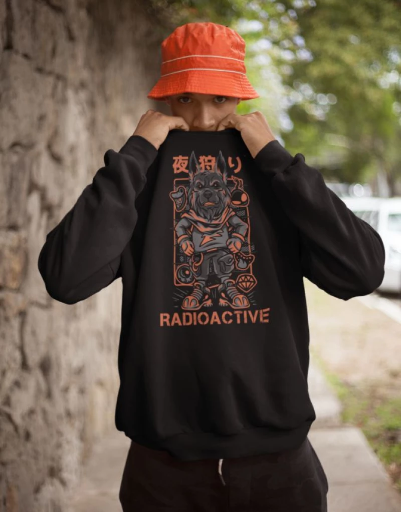 Radioactive Mutant Wolf Φουτερ - BLACK
