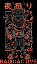 Radioactive Mutant Wolf Φουτερ - BLACK