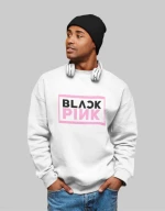 Black Pink Logo Φούτερ - BLACK