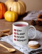 Κούπα Eat Sleep Anime Repeat