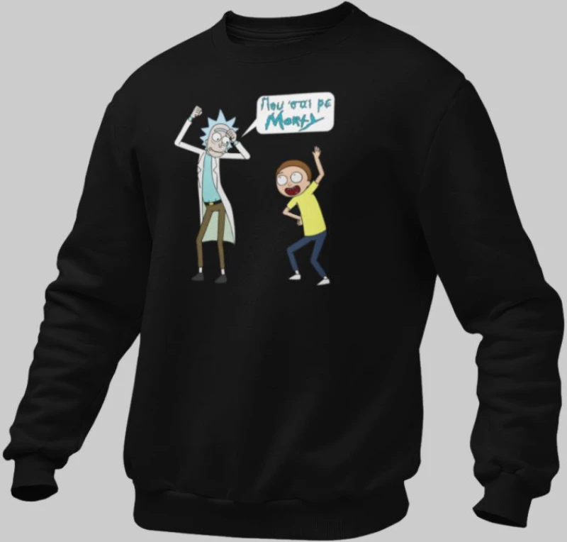 Rick & Morty Παιδικό Φούτερ - BLACK