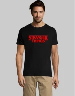 Stranger things t-shirt - BLACK
