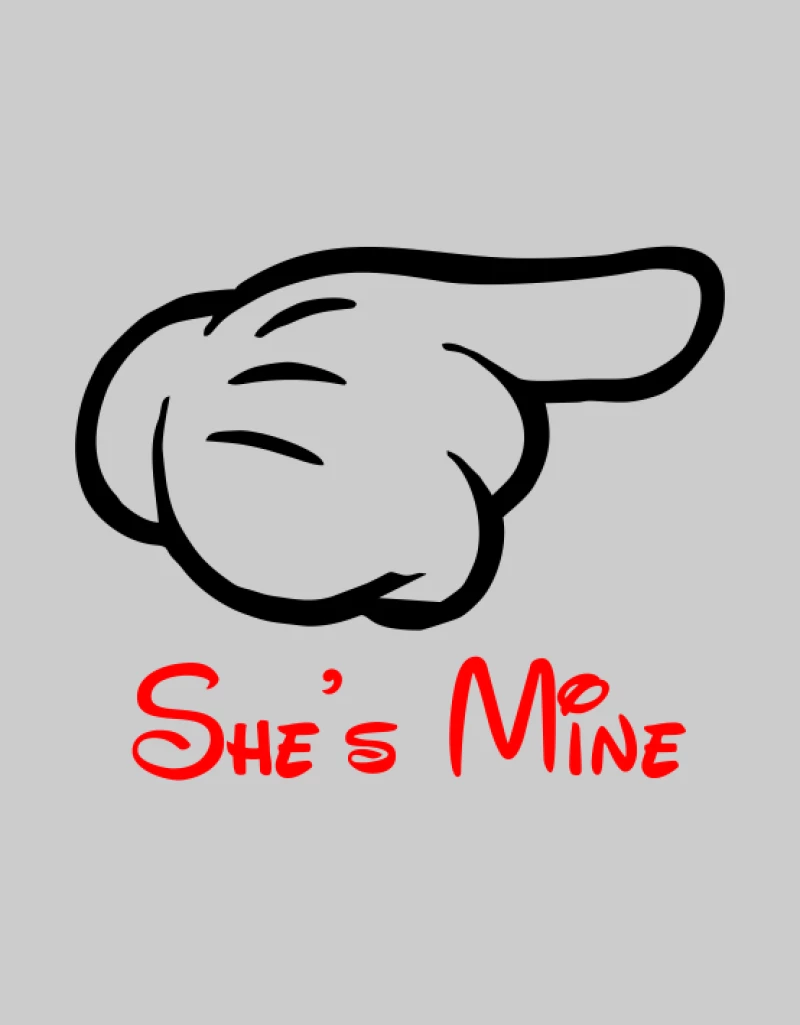 She's Mine T-shirt - WHITE