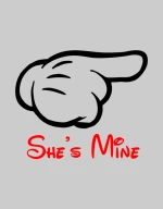 She's Mine T-shirt - WHITE