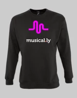 musically sweatshirt - BLACK