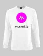 musical.ly Sweatshirt - WHITE