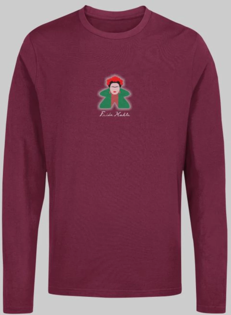 Frida Kahlo Meeple μακρυμάνικο T-shirt - ORANGE