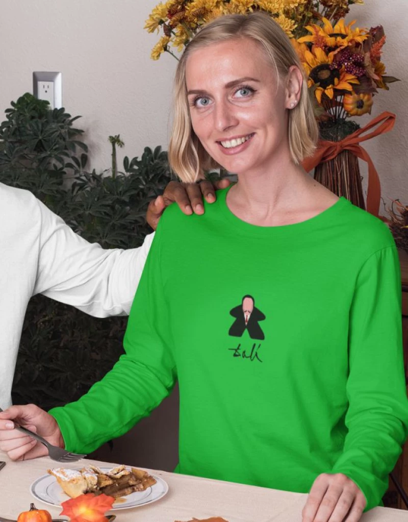 Dali Meeple μακρυμάνικο W T-Shirt - KELLY GREEN