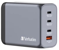Φορτιστής Verbatim Gnc-200 Gan 200w 2 X Usb-c® Pd 100w / 1 X Usb-c® Pd 65w / 1 X Usb Qc 3.0 (eu/uk/us)